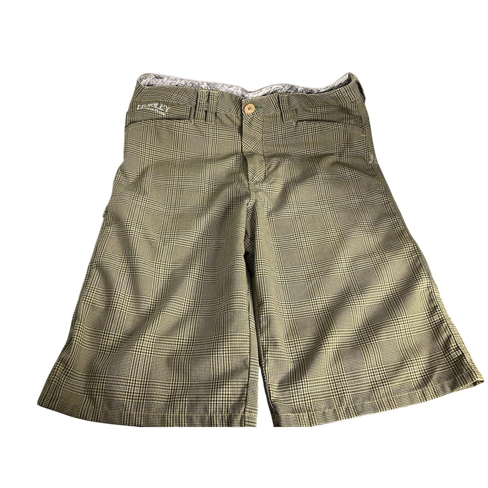 Hurley Freedom Of Choice Young Mans Size 28 Plaid With Zipper/button Casual GenZ